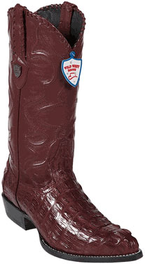 Mensusa Products Wild West JToe Burgundy Caiman TaCowboy Boots 457