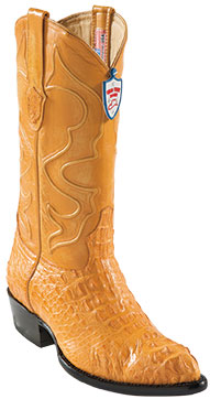 Mensusa Products Wild West Buttercup JToe Caiman Hornback Cowboy Boots 457