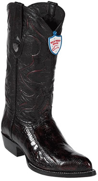 Mensusa Products Wild West Black Cherry Ostrich Leg Cowboy boots 317