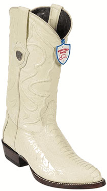 Mensusa Products Wild West Winter White Ostrich Leg Cowboy boots 317