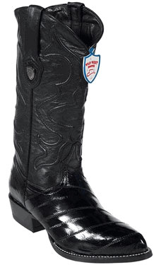 Mensusa Products Wild West Black Eel Cowboy Boots 217