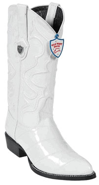 Mensusa Products Wild West White Eel Cowboy Boots 217