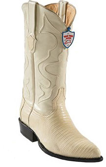 Mensusa Products Wild West JToe Winterwhite Teju Lizard Cowboy Boots 297
