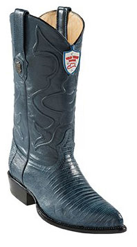 Mensusa Products Wild West Blue Jean JToe Teju Lizard Cowboy Boots 297