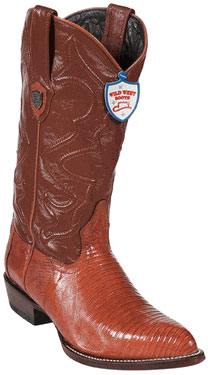 Mensusa Products Wild West Cognac Teju Lizard Cowboy Boots 297