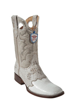 Mensusa Products Wild West White Shark Wild Rodeo Toe Boots 277