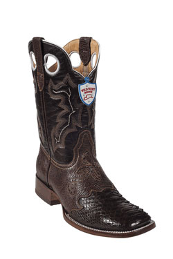 Mensusa Products Wild West Brown Python Wild Rodeo Toe Boots 277
