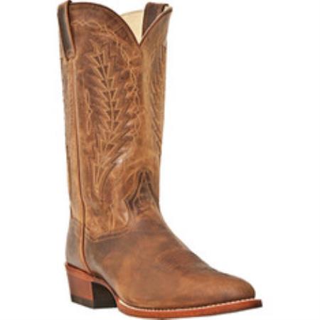 Mensusa Products Dan Post Boots Josh DP2 Cognac All Leather Tombstone 196