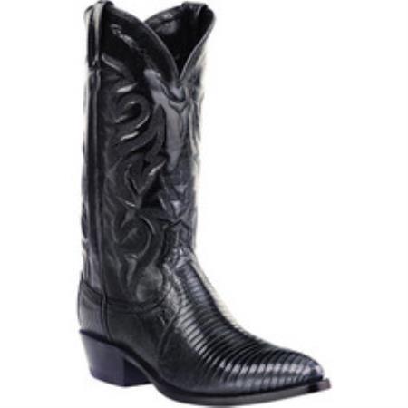 Mensusa Products Dan Post Boots Teju Lizard J Toe Black 334