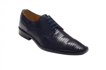 Mensusa Products Mens Torino Navy Genuine AllOver Lizard Shoes