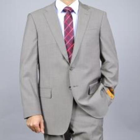 Mensusa Products Men's Medium Taupe Wool Suit