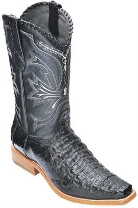 Mensusa Products Caiman Croc Black Los Altos Men's Cowboy Boots Western Classics Riding 340
