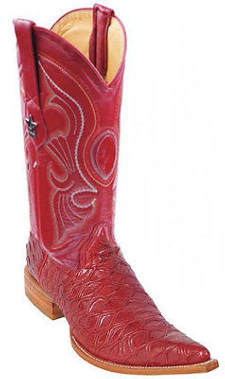 Mensusa Products Anteater Print Riding Red Los Altos Men's Western Boots Cowboy Classics