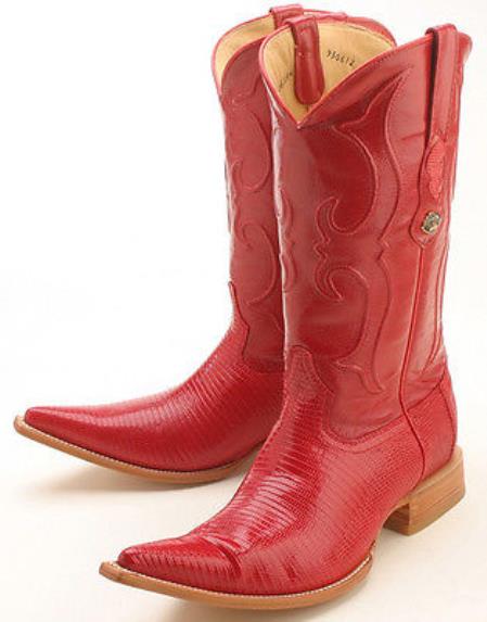 Mensusa Products Ring Lizard Vintage Red Los Altos Men's Western Boots Cowboy Classics Style