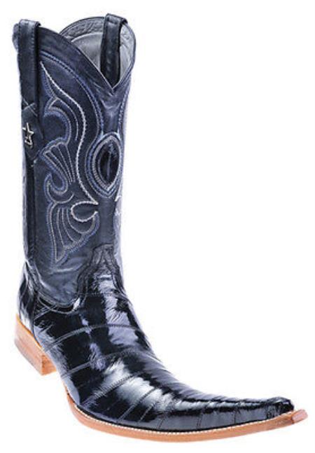 Mensusa Products Eel Classy Black Los Altos Men's Cowboy Boots Western Classics Riding