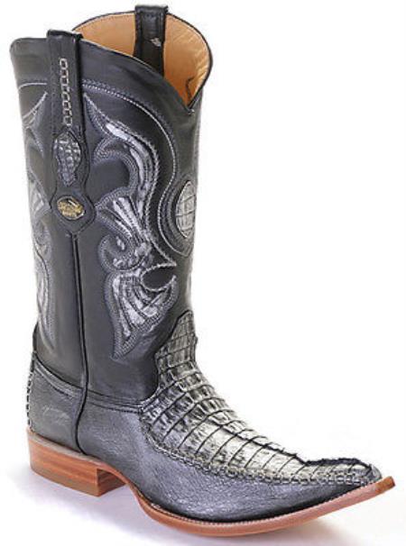 Mensusa Products Caiman TaBlack Silver Los Altos Men's Cowboy Boots Western Classics Riding 290