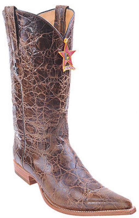 Mensusa Products Kenya Cognac Brown Vintage Los Altos Men's Cowboy Boots Western Riding