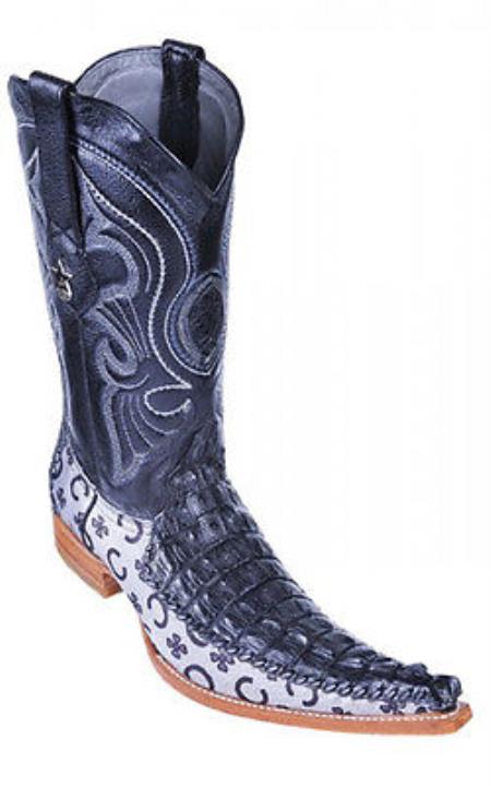 Mensusa Products Caiman Croc Black Los Altos Men's Cowboy Boots Western Fashion Riding 290