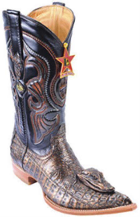 Mensusa Products Caiman Head Copper Los Altos Men's Cowboy Boots Western Classics Riding