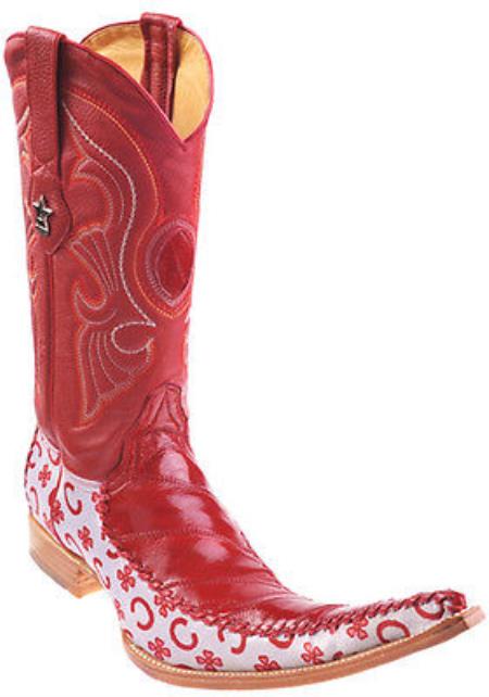 Mensusa Products Eel Classy Vintage Riding Red Los Altos Men's Western Boots Cowboy Classics