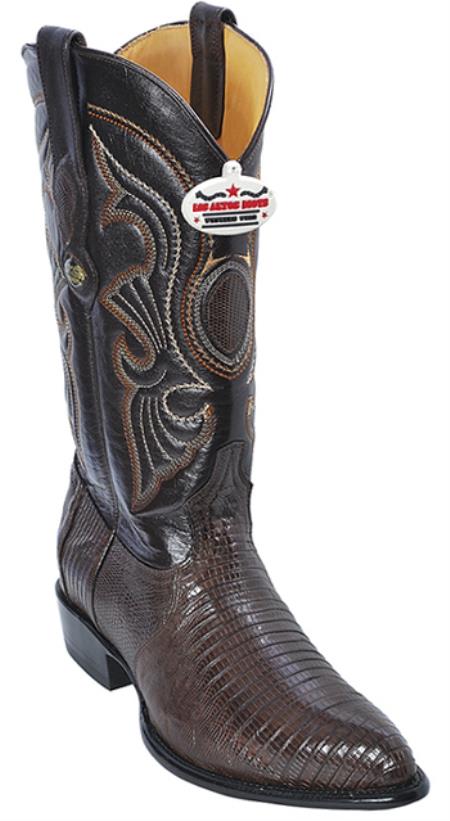 Mensusa Products Teju Lizard Brown Los Altos Men's Western Boots Western Riding Classics Style