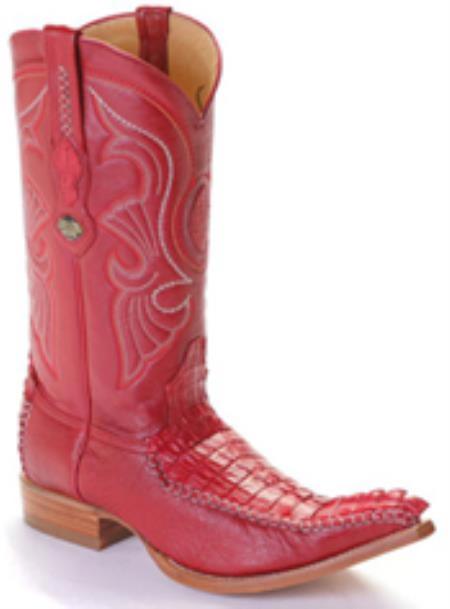 Mensusa Products Caiman TaVintage Riding Red Los Altos Men's Western Boots Cowboy Classics 290