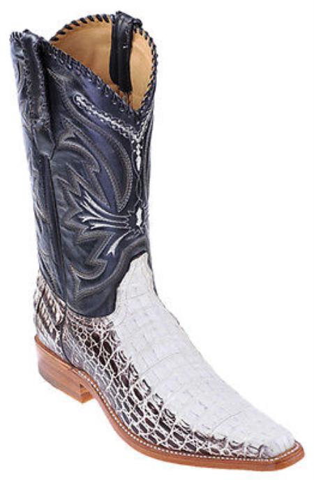 Mensusa Products Caiman Vintage Winter White Los Altos Men's Cowboy Boots Western Fashion 290