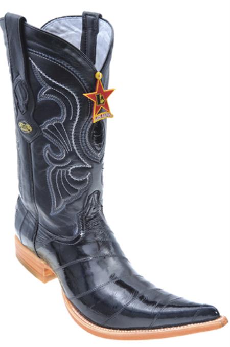 Mensusa Products Eel Classy Black Los Altos Men's Cowboy Boots Western Classics Riding 205
