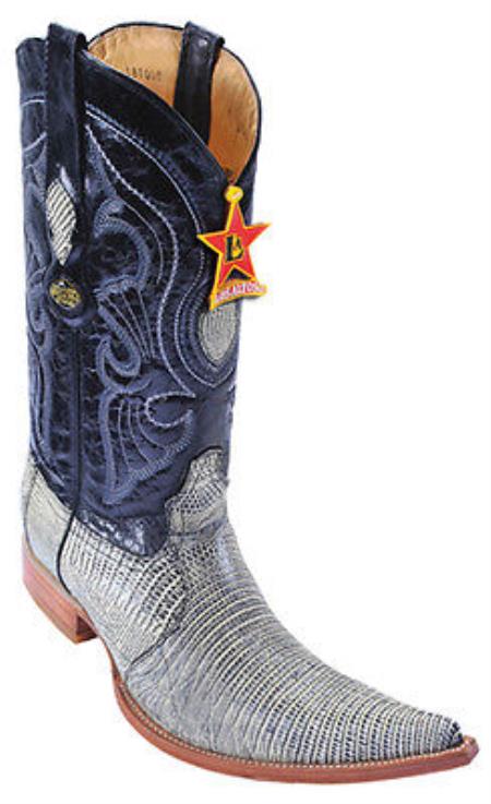 Mensusa Products Teju Lizard Rustic Black Los Altos Mens Cowboy Boots Western Classics Fashion