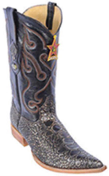 Mensusa Products Anteater Print Copper Los Altos Men's Cowboy Boots Western Classics Black