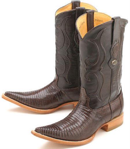 Mensusa Products Teju Lizard Brown Los Altos Men's Western Boots Western Riding Classics Style
