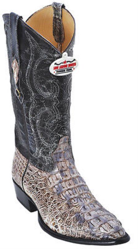 Mensusa Products Caiman Hornback Leather Beige Los Altos Men Cowboy Boots Western Rider Style