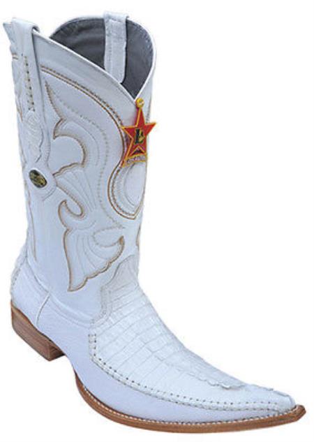 Mensusa Products Caiman TaVintage Riding White Los Altos Men's Western Boots Cowboy Classics 290