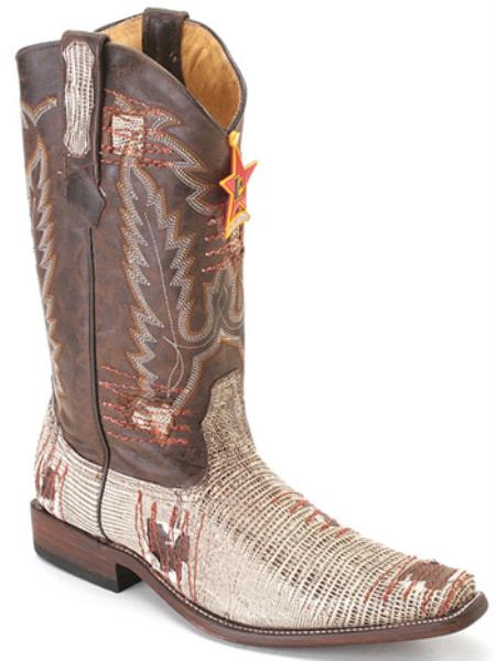 Mensusa Products Patch Lizard Brown Los Altos Men's Western Boots Western Riding Classics