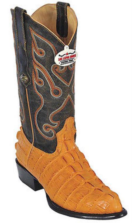 Mensusa Products Croc TaPrint Riding Buttercup Los Altos Men's Western Boots Cowboy Classics