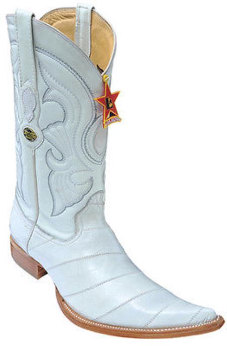 Mensusa Products Eel Classy Vintage Riding Bone Los Altos Mens Western Boots Cowboy Classics 205