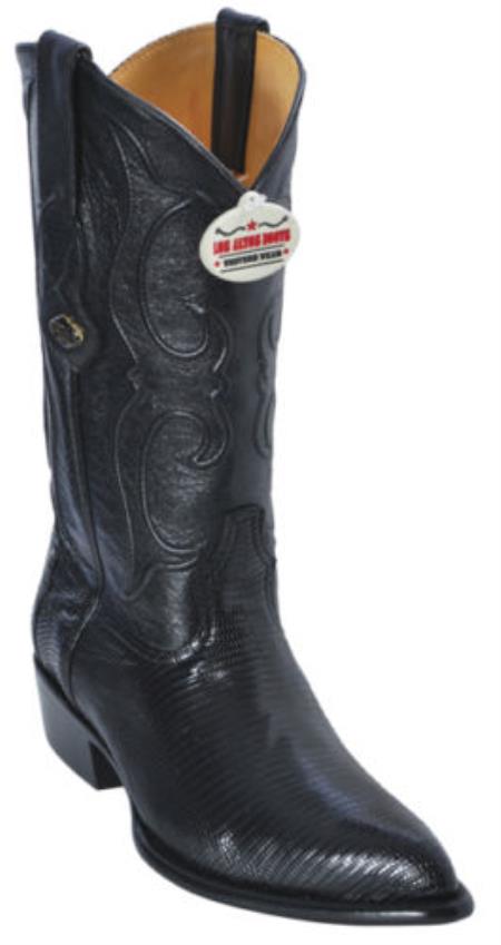 Mensusa Products Ring Lizard Black Los Altos Men's Cowboy Boots Western Classics Riding Style 230