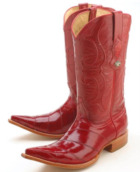 Mensusa Products Eel Classy Vintage Riding Red Los Altos Men's Western Boots Cowboy Classics