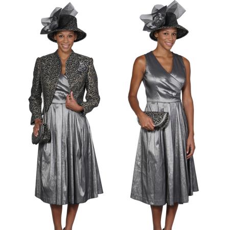 Mensusa Products Women Dress Set Grey/Gold