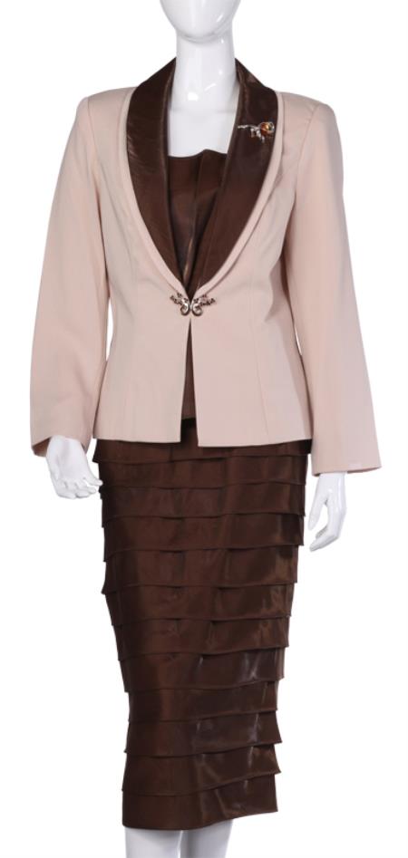 Mensusa Products Women Dress Set Brown