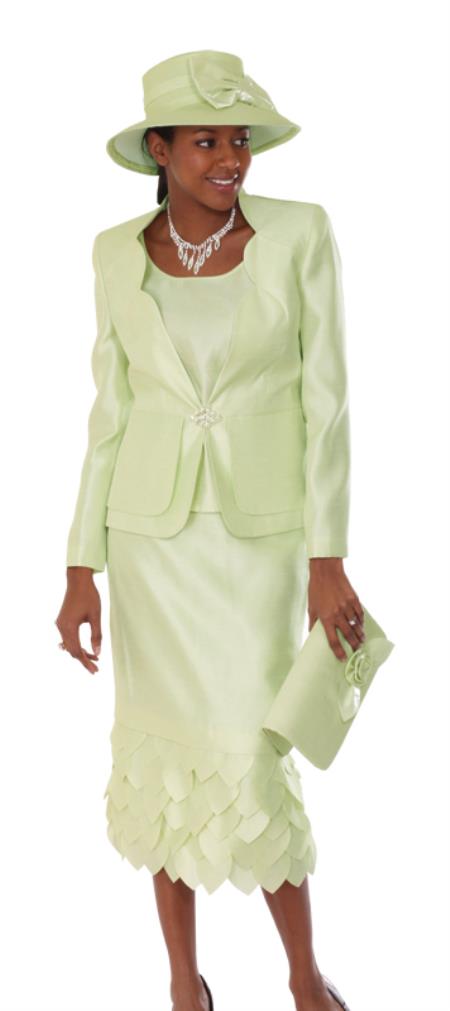 Mensusa Products Women 3 Piece Dress Set Lime
