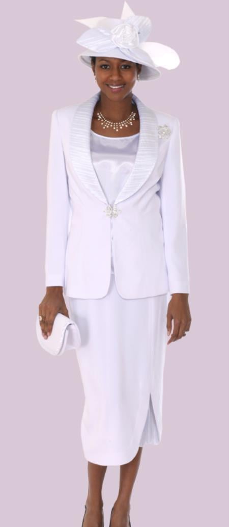 Mensusa Products Women 3 Piece Dress Set White