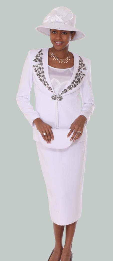 Mensusa Products Women 3 Piece Dress Set White