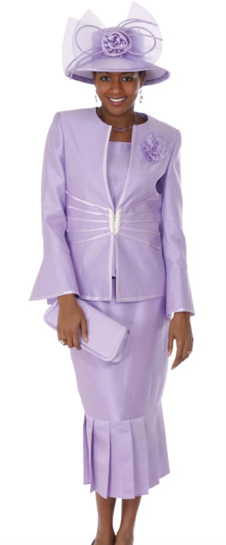 Mensusa Products Women 3 Piece Dress Set Lavender