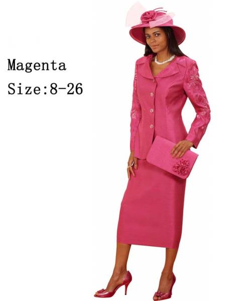 Mensusa Products Women Dress Set Magenta