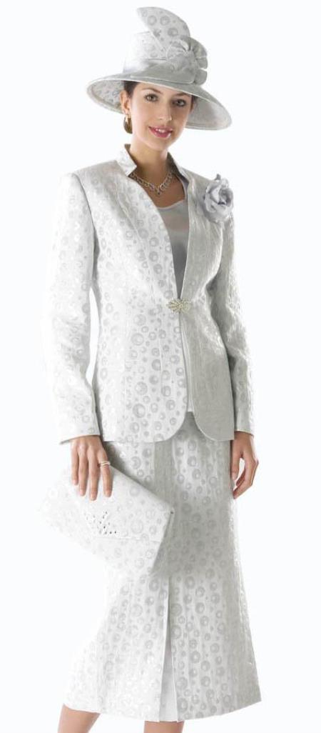 Mensusa Products Women Dress Set White/Silver