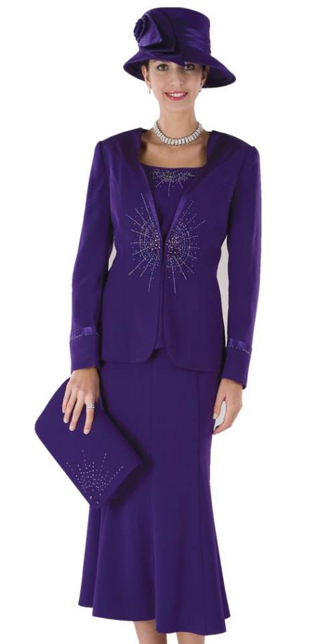 SKU#WO-182 Women Dress Set Purple 139