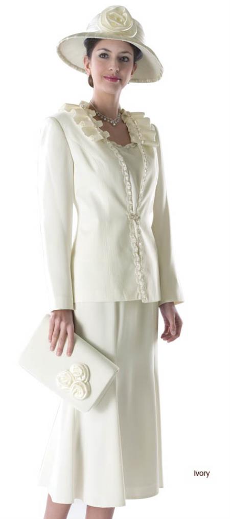 Mensusa Products Women Dress Set Ivory
