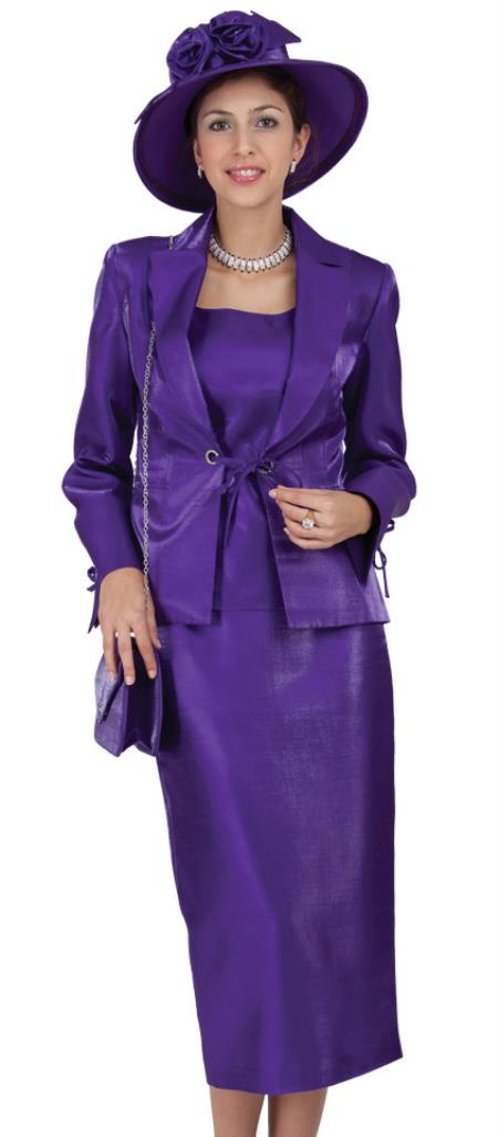 SKU#WO-193 Women Dress Set Purple 139