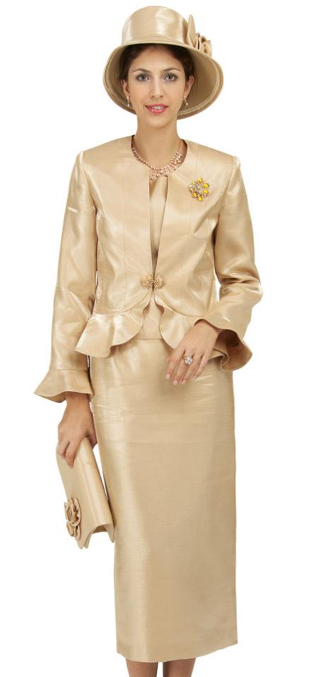Mensusa Products Women Dress Set Gold